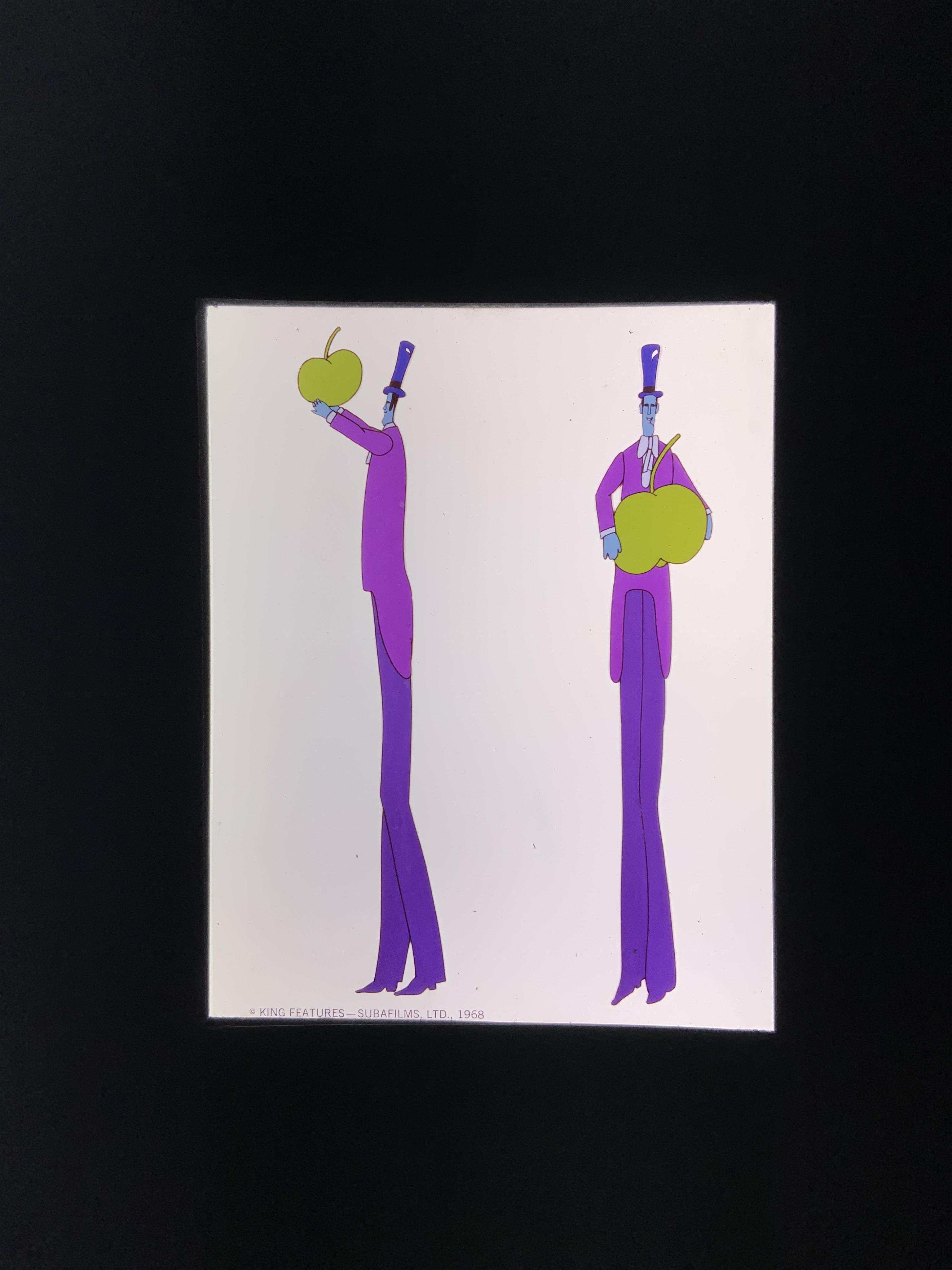 Twenty-seven colour transparencies cells from The Beatles Yellow Submarine, issued by King Features - Subafilms Ltd. 1968.